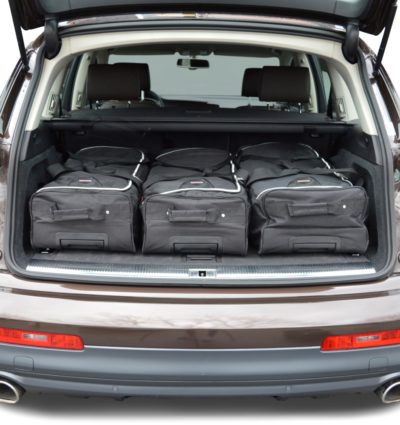 Pack de 6 sacs de voyage sur-mesure pour Audi Q7 (4L) (de 2006 à 2015) - Gamme Classique