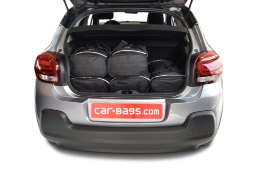 Pack de 6 sacs de voyage sur-mesure pour Citroën C3 III (depuis 2016) - Gamme Classique