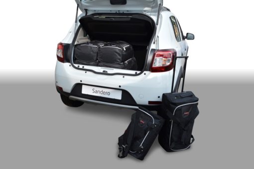 Pack de 6 sacs de voyage sur-mesure pour Dacia Sandero II (de 2012 à 2020) - Gamme Classique