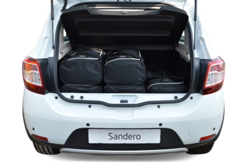 Pack de 6 sacs de voyage sur-mesure pour Dacia Sandero II (de 2012 à 2020) - Gamme Classique
