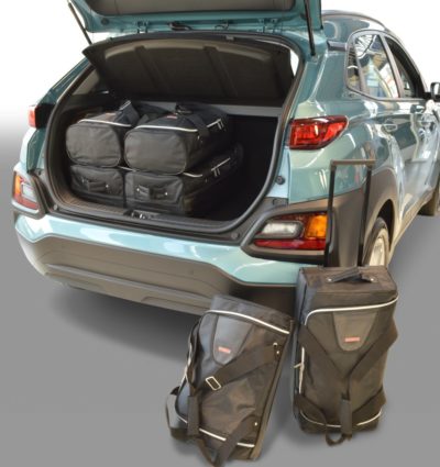 Pack de 6 sacs de voyage sur-mesure pour Hyundai Kona (OS) (de 2017 à 2022) - Gamme Classique