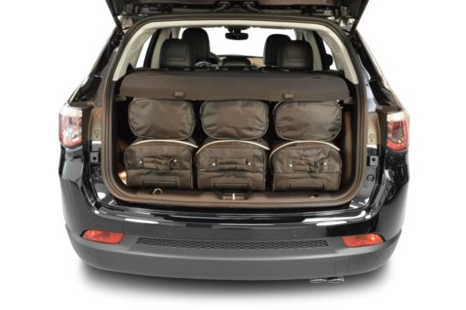 Pack de 6 sacs de voyage sur-mesure pour Jeep Compass (MP) (depuis 2017) - Gamme Classique