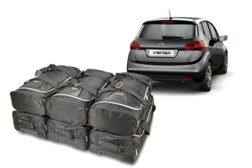 Pack de 6 sacs de voyage sur-mesure pour Kia Venga (de 2009 à 2019) - Gamme Classique
