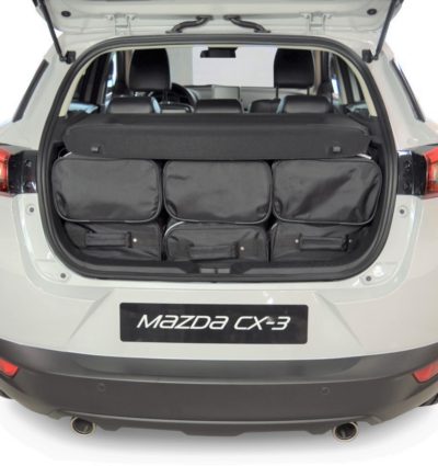 Pack de 6 sacs de voyage sur-mesure pour Mazda CX-3 (de 2015 à 2022) - Gamme Classique