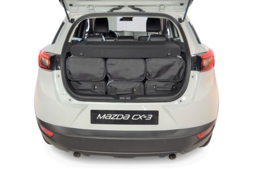 Pack de 6 sacs de voyage sur-mesure pour Mazda CX-3 (de 2015 à 2022) - Gamme Classique