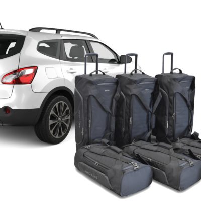 Pack de 6 sacs de voyage sur-mesure pour Nissan Qashqai+2 (J10) (de 2008 à 2013) - Gamme Pro.Line