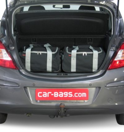 Pack de 4 sacs de voyage sur-mesure pour Opel Corsa D (de 2006 à 2014) - Gamme Classique