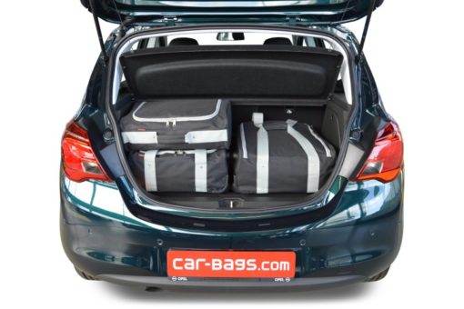 Pack de 4 sacs de voyage sur-mesure pour Opel Corsa E (de 2014 à 2019) - Gamme Classique
