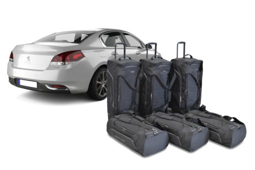 Pack de 6 sacs de voyage sur-mesure pour Peugeot 508 I (de 2012 à 2018) - Gamme Pro.Line