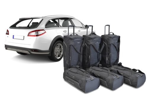 Pack de 6 sacs de voyage sur-mesure pour Peugeot 508 I SW (de 2012 à 2018) - Gamme Pro.Line