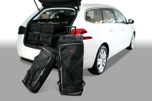 Pack de 6 sacs de voyage sur-mesure pour Peugeot 308 II SW (de 2014 à 2021) - Gamme Classique