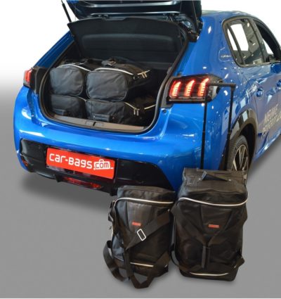 Pack de 6 sacs de voyage sur-mesure pour Peugeot 208 II (depuis 2019) - Gamme Classique