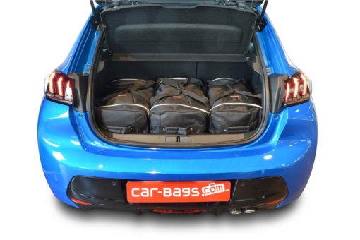 Pack de 6 sacs de voyage sur-mesure pour Peugeot 208 II (depuis 2019) - Gamme Classique