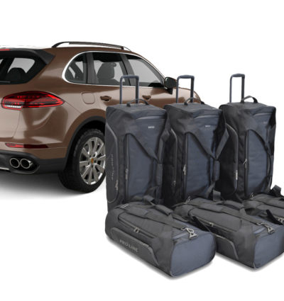Pack de 6 sacs de voyage sur-mesure pour Porsche Cayenne II (92A) (de 2010 à 2017) - Gamme Pro.Line