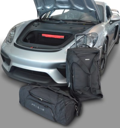 Pack de 2 sacs de voyage sur-mesure pour Porsche 718 Cayman (982) (depuis 2016) - Gamme Pro.Line