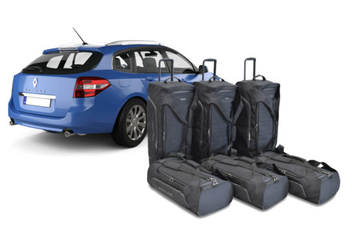 Pack de 6 sacs de voyage sur-mesure pour Renault Laguna III Estate - Grandtour (de 2007 à 2015) - Gamme Pro.Line