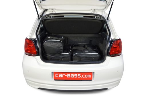 Pack de 5 sacs de voyage sur-mesure pour Volkswagen Polo V (6R - 6C) (de 2009 à 2017) - Gamme Classique