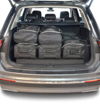 Pack de 6 sacs de voyage sur-mesure pour Volkswagen Tiguan II Allspace (depuis 2015) - Gamme Classique