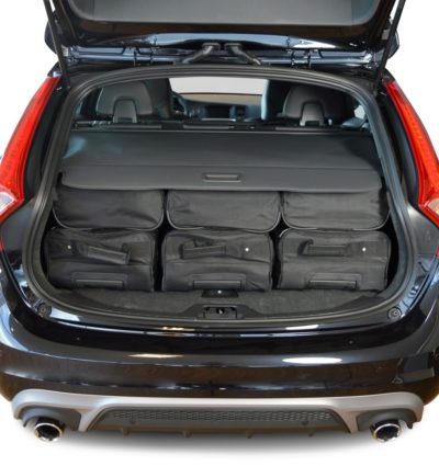 Pack de 6 sacs de voyage sur-mesure pour Volvo V60 I (de 2010 à 2018) - Gamme Classique