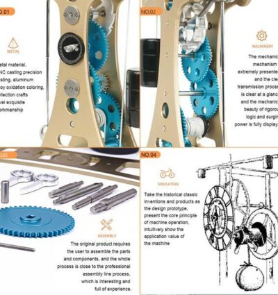 Pendule de Galilée en kit - Maquette technique de 106 pièces