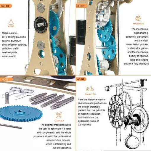 Pendule de Galilée en kit - Maquette technique de 106 pièces