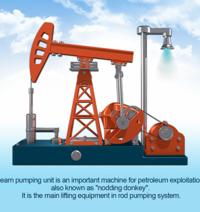 Pompe d'extraction de pétrole complète en kit - Maquette technique motorisée de 219 pièces