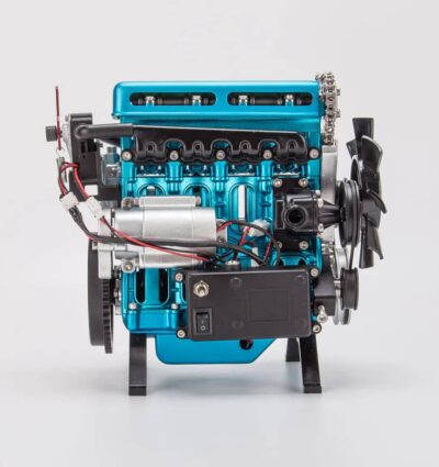 Moteur miniature 4 cylindres L4 Turbocompressé complet en kit - Maquette technique motorisée de 364 pièces