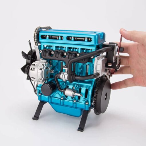 Moteur miniature 4 cylindres L4 Turbocompressé complet en kit - Maquette technique motorisée de 364 pièces