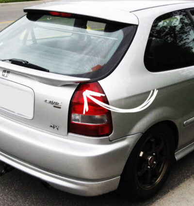 Becquet pour Honda Civic 6 htb 3 portes