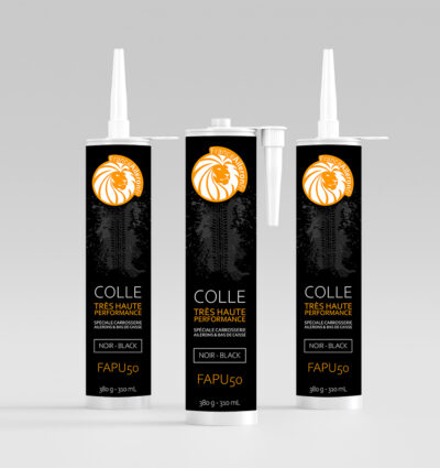 Colle très haute performance Spéciale Carrosserie (ailerons et bas de caisse) (noir)