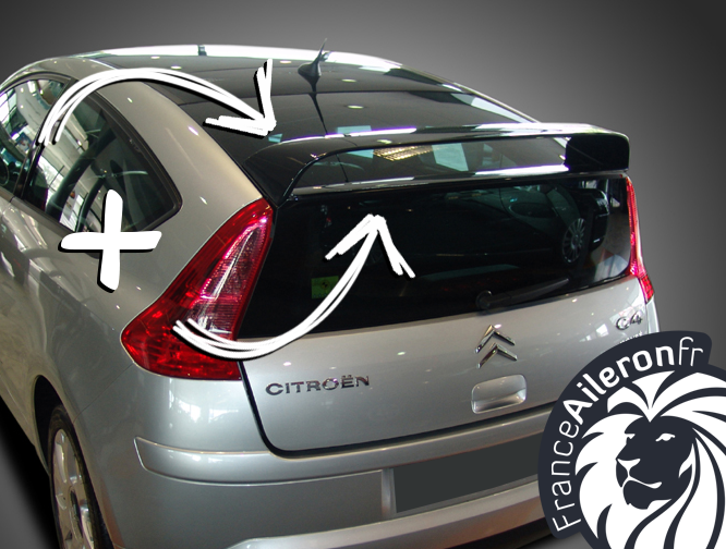 Double aileron pour C4 Coupé