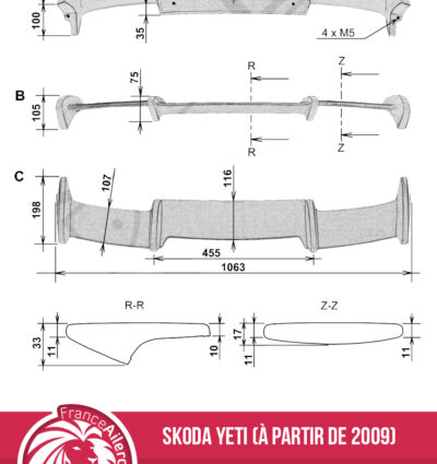Aileron pour Skoda Yeti