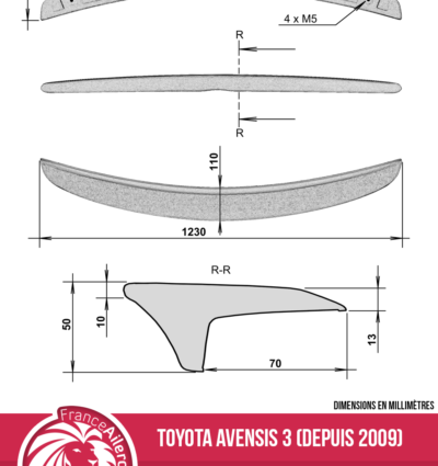 Becquet pour Toyota Avensis 3