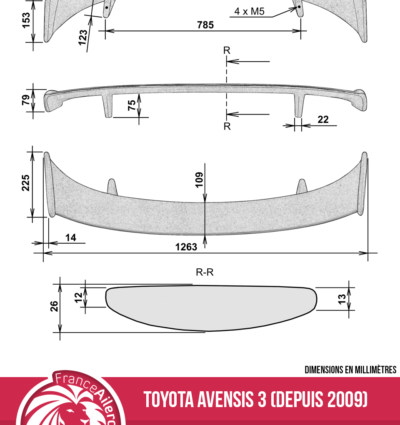 Aileron pour Toyota Avensis 3