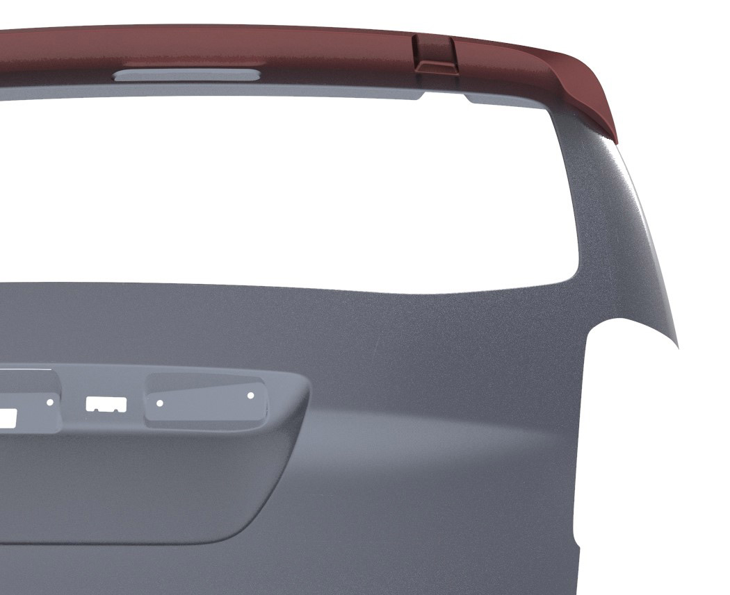 FranceAileron - Aileron / Becquet TopVan pour Toyota ProAce (à partir de 2016) (version avec hayon et charnières pour vitre relevable)