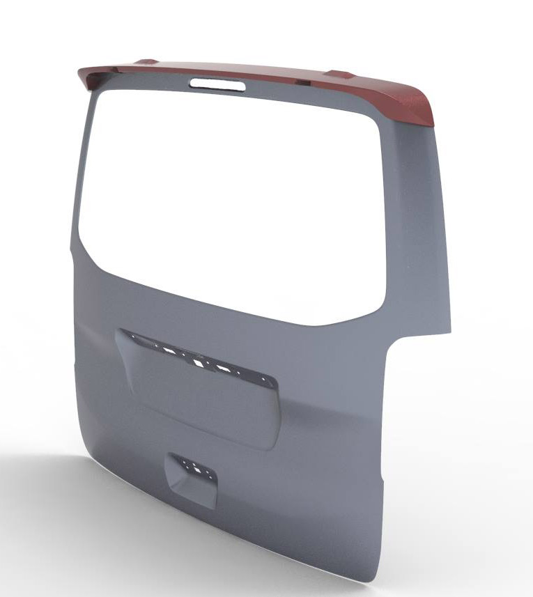 FranceAileron - Aileron / Becquet TopVan pour Toyota ProAce (à partir de 2016) (version avec hayon et charnières pour vitre relevable) – Image 2