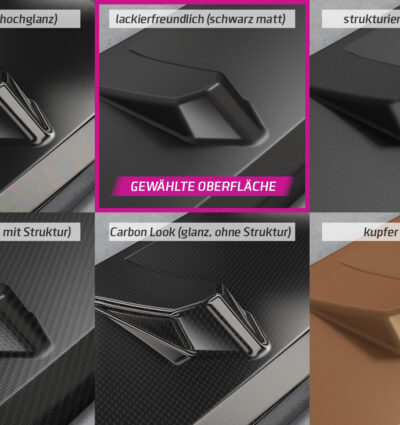 Paupières de phares avants (la paire) pour BMW Série 1 F20 F21 toutes carrosseries (01/2015-06/2019) - Fabriqué en ABS glossy (Noir brillant)