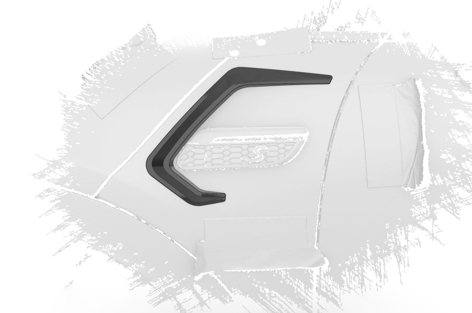 Enjoliveur de prise d'air pour Mini F55 / F56 / F57 toutes carrosseries (depuis 03/2014) - Fabriqué en ABS (6 finitions au choix)