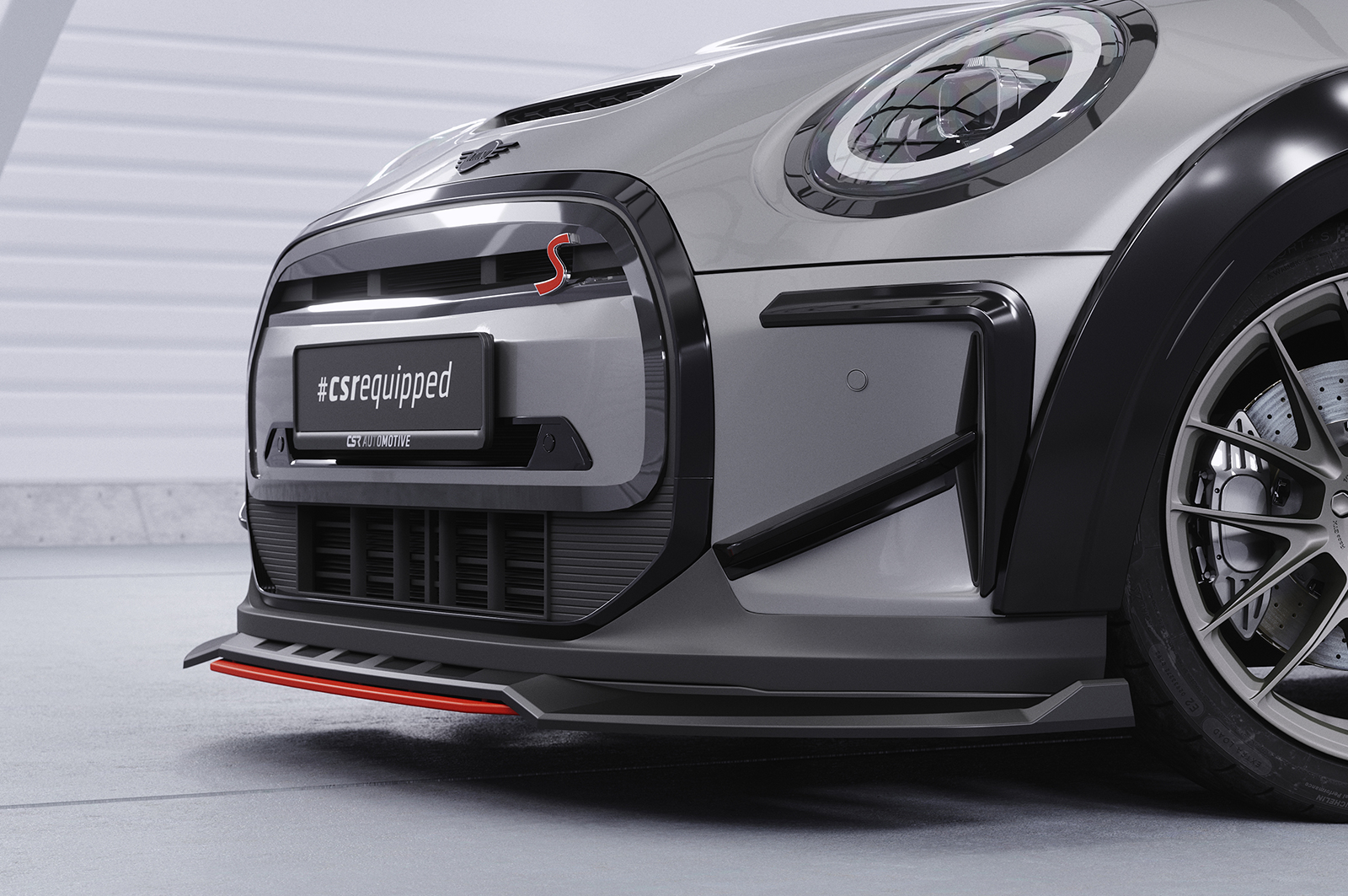 Enjoliveur de prise d'air pour Mini F55 / F56 / F57 Cooper / Cooper S / Cooper SE (depuis 2021) - Fabriqué en ABS (6 finitions au choix)