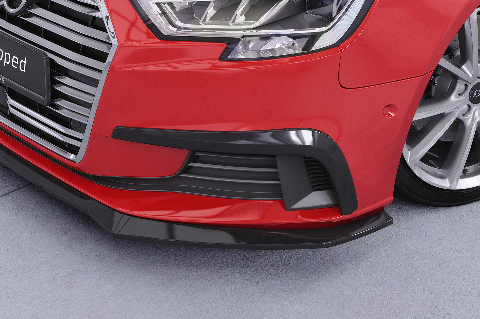 Enjoliveur de prise d'air pour Audi A3 8V berline et cabriolet (facelift) (2016-2020) - Fabriqué en ABS (6 finitions au choix)