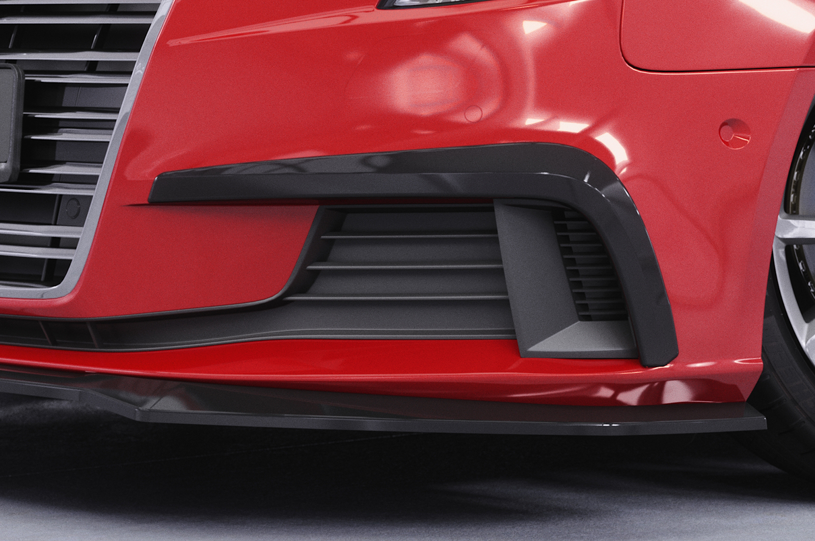 Enjoliveur de prise d'air pour Audi A3 8V berline et cabriolet (facelift) (2016-2020) - Fabriqué en ABS (6 finitions au choix)