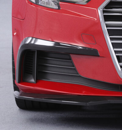 Enjoliveur de prise d'air pour Audi A3 8V berline et cabriolet (facelift) (2016-2020) - Fabriqué en ABS (6 finitions au choix)