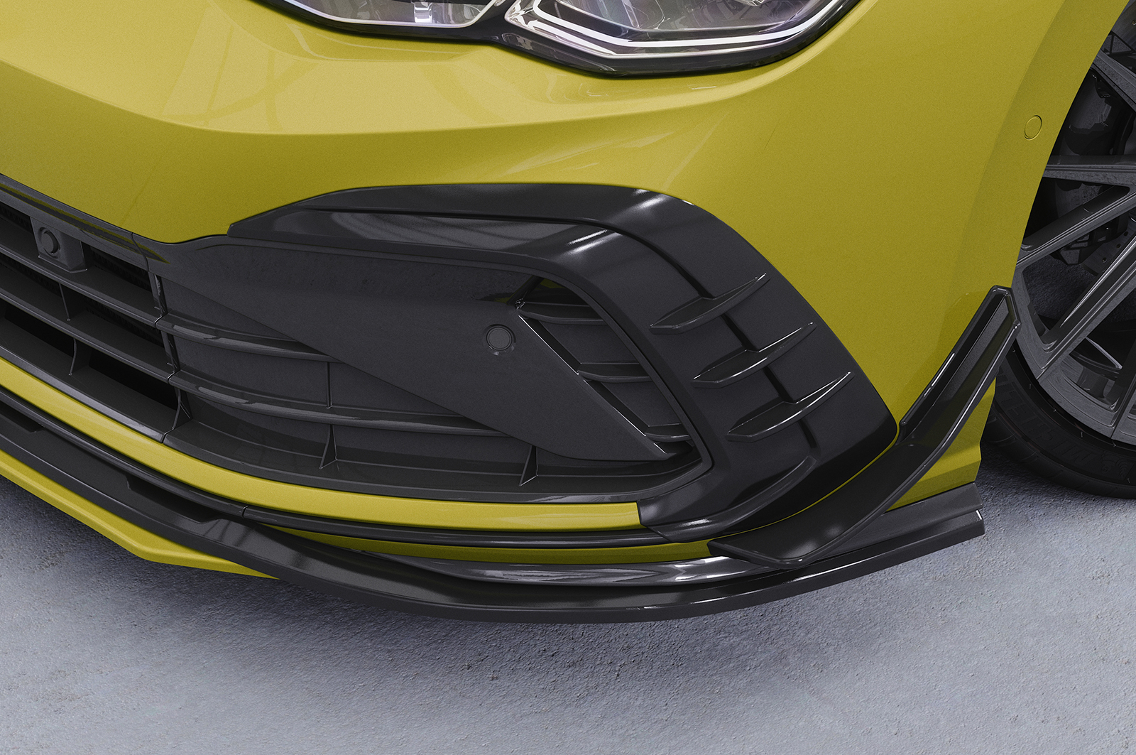 Enjoliveur de prise d'air pour VW Golf 8 GTI / GTD / GTE et R-Line (2019-2024) - Fabriqué en ABS (6 finitions au choix)