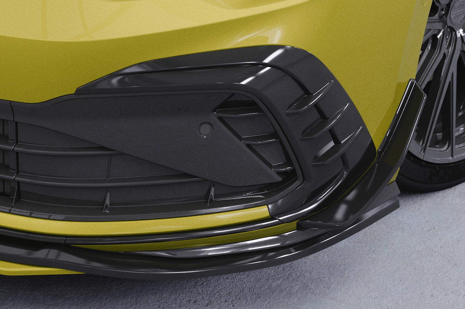 Enjoliveur de prise d'air pour VW Golf 8 GTI / GTD / GTE et R-Line (2019-2024) - Fabriqué en ABS (6 finitions au choix)