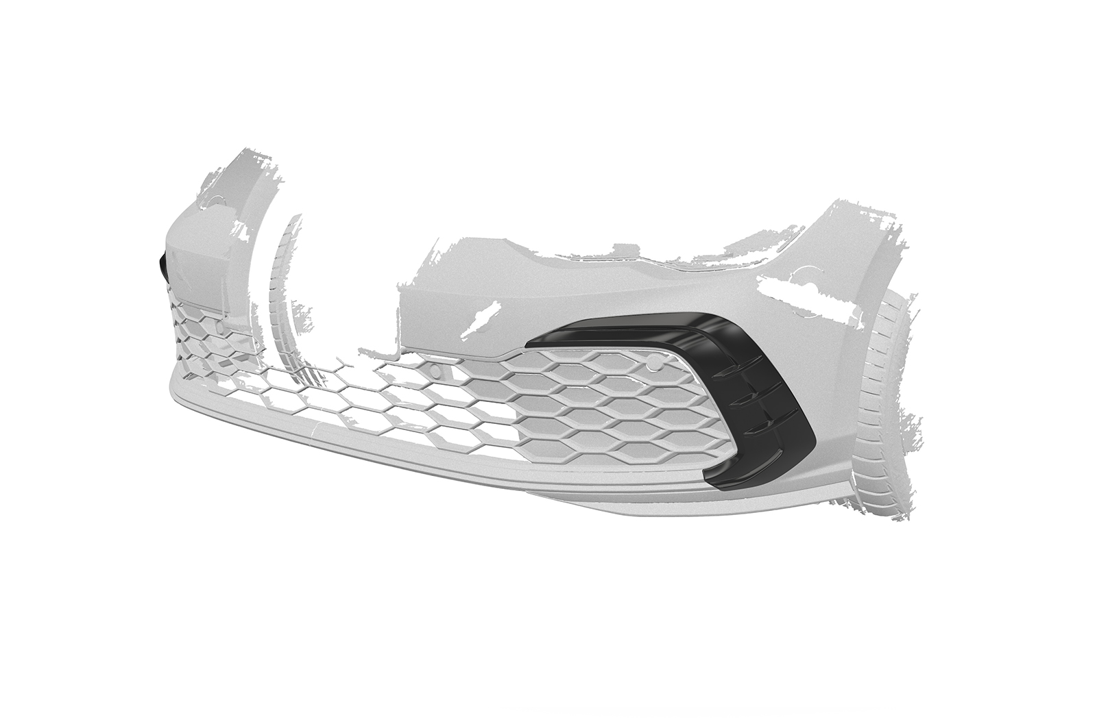 Enjoliveur de prise d'air pour VW Golf 8 GTI / GTD / GTE et R-Line (2019-2024) - Fabriqué en ABS (6 finitions au choix)