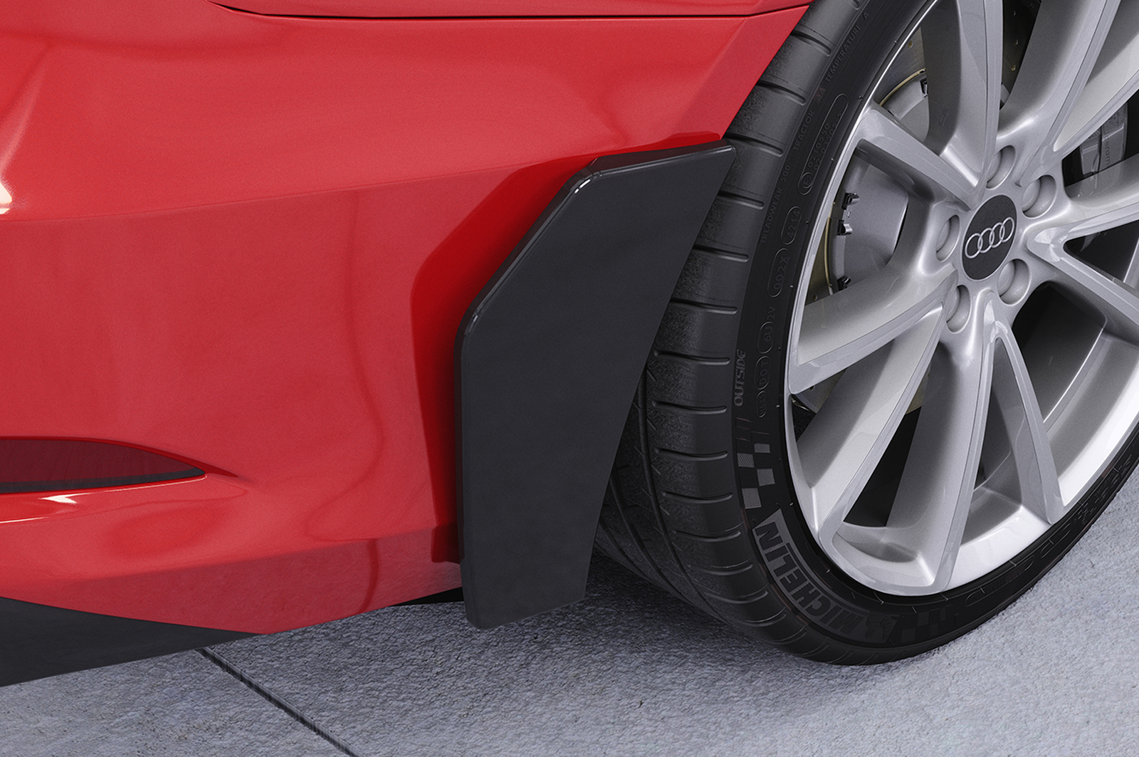 Lame latérale / Garde-boue pour Audi A3 (8V) berline et cabriolet (2013-2020) - Fabriqué en ABS (6 finitions au choix)