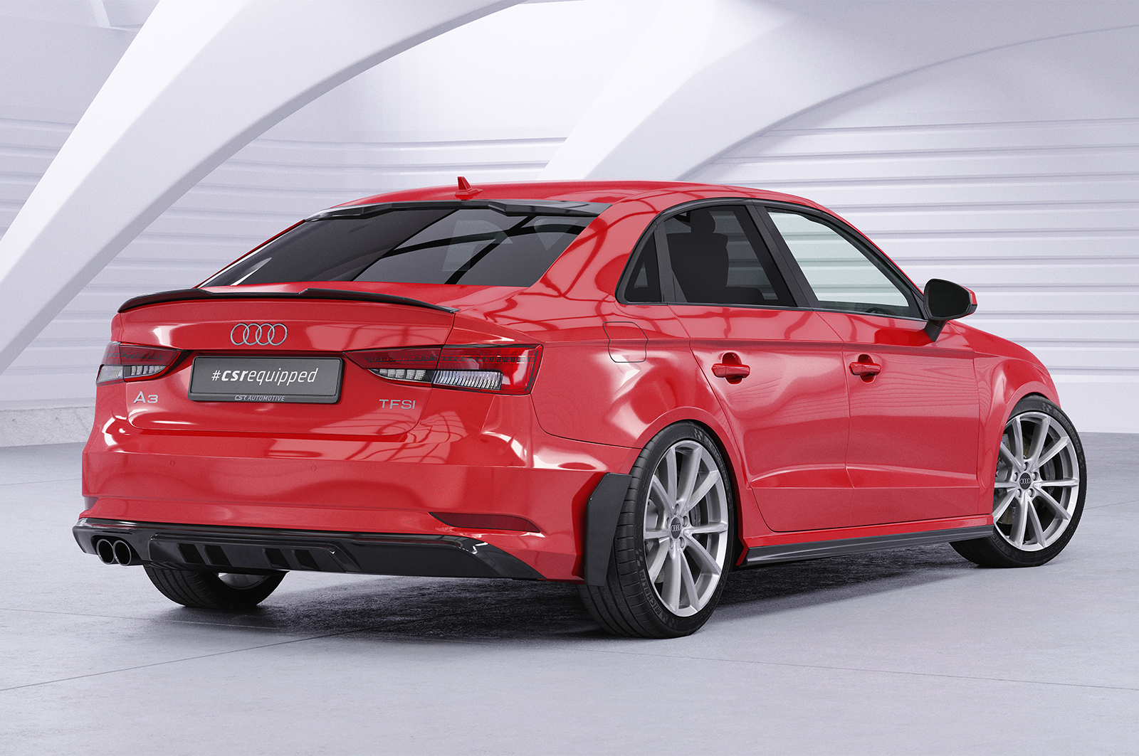 Lame latérale / Garde-boue pour Audi A3 (8V) berline et cabriolet (2013-2020) - Fabriqué en ABS (6 finitions au choix)