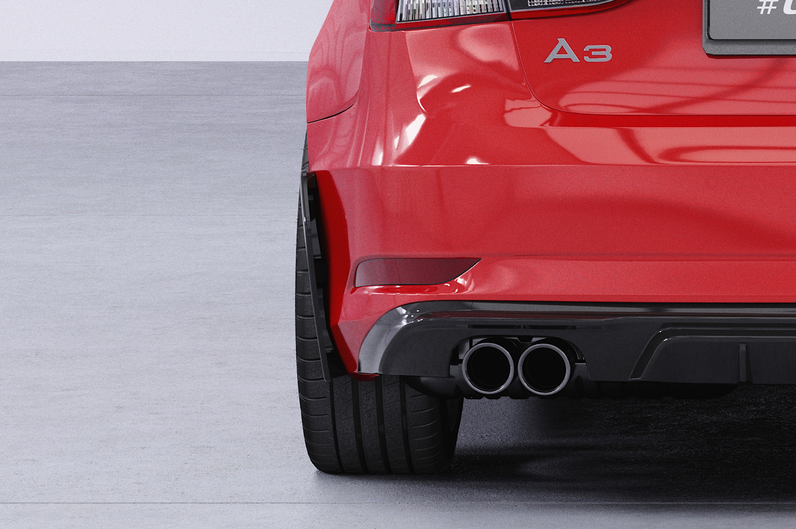 Lame latérale / Garde-boue pour Audi A3 (8V) berline et cabriolet (2013-2020) - Fabriqué en ABS (6 finitions au choix)
