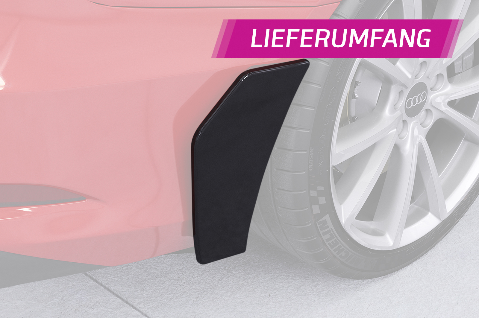 Lame latérale / Garde-boue pour Audi A3 (8V) berline et cabriolet (2013-2020) - Fabriqué en ABS (6 finitions au choix)