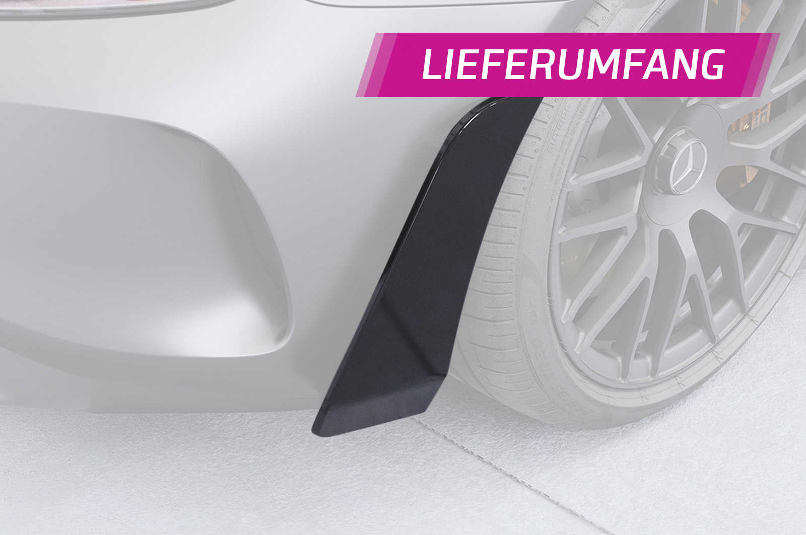 Lame latérale / Garde-boue pour Mercedes Benz AMG GT (190) toutes carrosseries (03/2017-12/2021) - Fabriqué en ABS (6 finitions au choix)